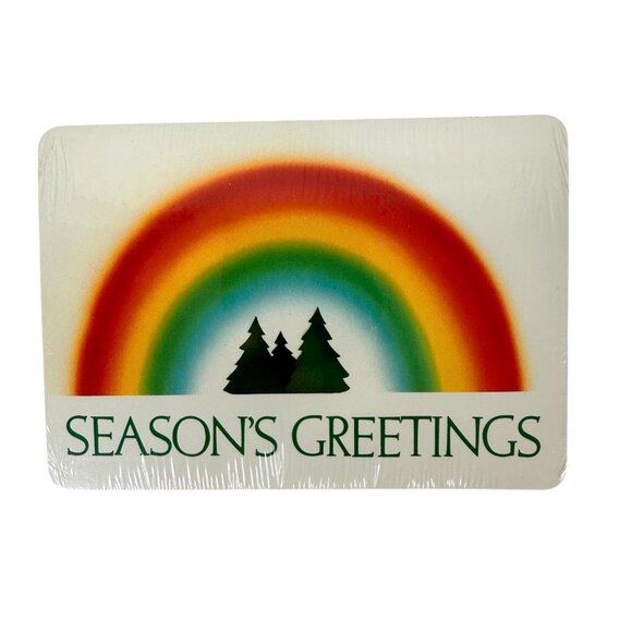 Vintage Season's Greetings Rainbow Holiday Postcards Lot Of 45 NEW - Picture 2 of 5